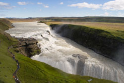 Gullfoss vandfaldet på Island